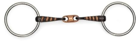 Sweet Iron Loose Ring Snaffle with Raised Copper Bit for Horse (5.5 Inchs)