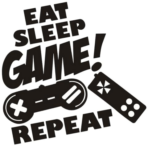 Gadpiparty Game Controller Wall Stickers Removable Gaming Wall Decals Stylish Game Pad Decor for Boys and Girls Rooms 1-Piece Set