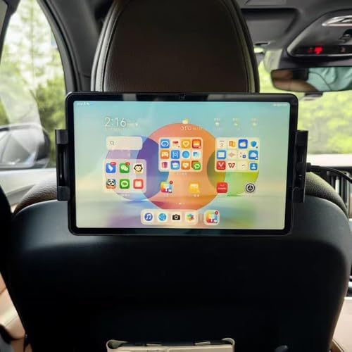 Pitruves Car Tablet Holder for Volvo XC90 XC60, for Tesla Model Y Back Seat Headrest Mount, Compatible with 4.7-12.9 Tablets accessories，Road Trip Essentials car tablet for Kids，Device Like iPad Pro