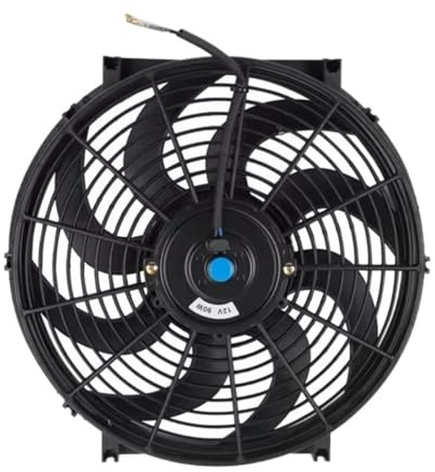 Ventilateur Radiateur Électrique Kit Refroidissement Électrique Universel 7/9/10/12/14 Pouces 12V 80W 2100 Tr/min Pour Moteur Air Voiture Radiateur Cabine Ventilateur Avec Pales(7inch)