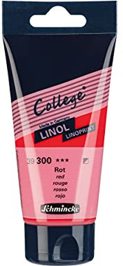 Schmincke College Linol linoprint 75ml Rot 245606
