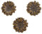 EXCEART 10 Set Bronze Vintage Antik Metall Druckknopf Verschluss Metall Vintage Blumen Druckknöpfe Chrysanthemen Knöpfe für Leder Handwerk DIY Jacke mit Kappen Sockel Nieten