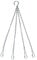 Hanging Basket Chains - 4 Strand Chain for Hanging Baskets 58cm (23), Extra Long Hanging Basket Clip On Chain Replacements - for 16 inch Hanging Basket, 18 & 20 Flower Hanging Basket, 2 Pack