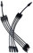 TRAMILY 4 Y-Abzweig Y Typ Solarpanel-Kabelkabel, Stecker Buchse Stecker Solarpanel Verlängerungskabel PV-Drahtadapter