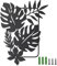 nbeads Feuilles de Palmier Décoration Murale en Métal, Noir Tenture Décor Silhouette Mur Art Feuilles Tropicales pour Maison Chambre Salon Salle de Bains Cuisine Bureau Décoration Murale, 30x21.9cm