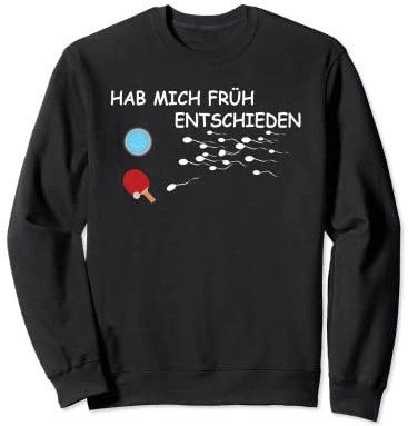 Tischtennis Zubehör Gadget für Ping Pong Set als Tischtennis Sweatshirt