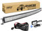 RIGIDON Gebogene Led lichtleiste kfz mit 12v kabelbaum kit, 50 Zoll 127cm 648W Offroad Beleuchtung Led bar für Auto SUV ATV, UTV, LKW 4x4, Fahrzeuge, 6000K Weiß led arbeitsscheinwerfer