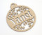 Weihnachtskugeln aus Holz, personalisierbar, mit Namen, Weihnachtsschmuck, Christbaumschmuck (Modell 1)
