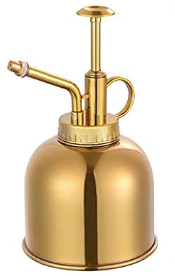 Regaderas Stainles Steel Plant Watering Can 300ml Sprit Spray Bottle Bottle Moderno Plant Spritzer Lata de regadera con la bomba superior, for plantas de bonsái suculentas de interior Regadera de Jard
