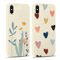 Yoedge 2 Stück Handyhülle für iPhone X/iPhone XS Hülle, Liebesherz & Blumen Muster Design Mädchen Aesthetic Handyhülle Dünn Weich Schlanke Silikon Flexibel TPU Stoßfest Schutzhülle für iPhone X 5,8