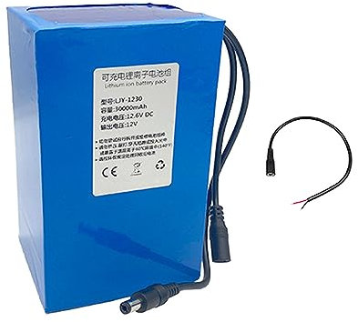 SSCYHT 12V 20AH 30AH Lithium Battery Pack DC 12 Volt Rechargeable Battery Pack Portable Polymer Lithium Battery for 12V Power Supply(Charger Optional),no charger,12V30Ah