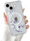 DEFBSC Magnetic Case for iPhone 15 Plus [Compatible with Magsafe], Clear Floral Flower Print Design Flexible Acrylic Bumper Protective Shockproof Case for iPhone 15 Plus - White Pear Blossom