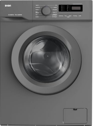 Svan Lavadora 7Kg Carga Frontal Inox SL7200FDX. 1750W, 1200rpm, 12 Programas, Función Stop&Go, Tambor Diamante, Clase de Eficiencia Energética F