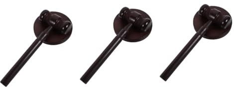Amosfun 3sätze Richterhammer Aus Holz Mit Sockel Perfektes Spielzeug Für Grabwoche-zeremonien Handgefertigter Gavel Für Junge Mädchen Design Rosenholzfarbe