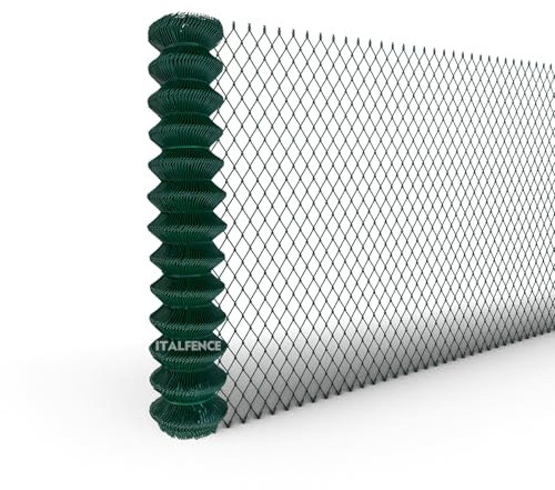 Italfence - Grillage simple torsion avec picots défensifs, galvanisé et plastifié, Clôture de jardin, 25m (Toutes les hauteurs) [Ø2,40mm, 120cm]