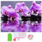 DOUKOYEE Diamond Painting für Erwachsene Blumen Buddha und Kerze Bilder DIY 5D Diamant Malerei Kit Stickerei Set Kreuzstich Diamant Painting Bilder Wall Home Room Decoration (E)