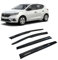CarJoy Windabweiser Luftabweiser Regenabweiser Seitenfensterabweiser Kompatibel mit Dacia Sandero Schrägheck 2021-2024 Autofenster Regenschutz Regenabweiser Anklebbare Deflektoren 4 Stück