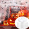 Trrrioosy Halloween Deko Spinnennetz 300g Mit 50 Spinnen - Dehnbare Dekoration für Outdoor Garten, Indoor Spukhaus, Gruselszene, Partyzubehör