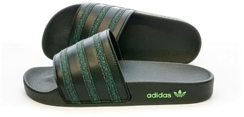 adidas Claquettes Noir/Vert Adilette HP6266 Noir 36FR