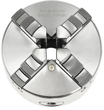 Mandrino a tornio, 80 mm, con 4 ganasce, autocentrante, mini mandrino girevole per tornio M33 e M18