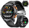 DREMAC DM1 Smartwatch 48 mm, integriertes GPS, Taschenlampe, Fitnessuhr mit 70 Sportmodi, 24/7 Gesundheitsüberwachung, 30 Tage Akku, IP68 wasserdicht für iOS Android