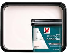 V33 Fliesenfarbe Badezimmer 750 ml – Puderrosa – Ohne Grundierung – Wasser- & Reinigungsmittelbeständig – Renovierung von Wandfliesen – hohe Deckkraft, strapazierfähig