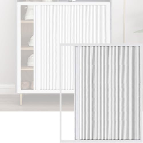 Puerta corredera plegable – Puerta de armario versátil con asa, divisor de habitación ideal para dormitorio, baño, oficina y cocina, 80 x 80 cm