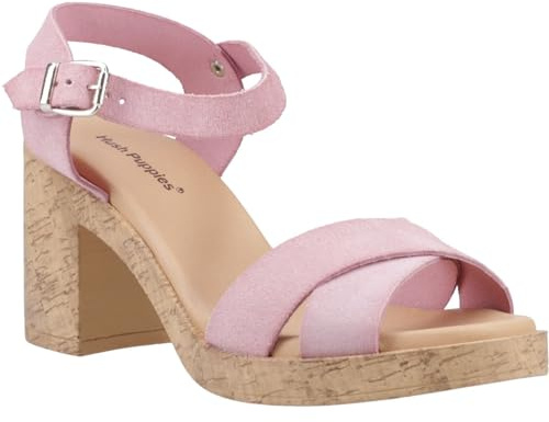 Hush Puppies Georgia Cork Leather Damen Blush Sandalen, hellrosa, 40-41 EU
