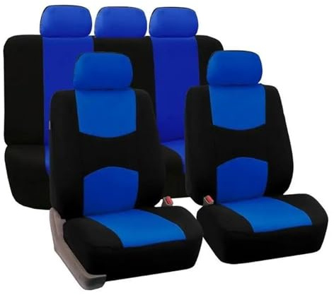 FHFB Autositzschoner Autositzbezug Für Dacia Für Duster Für Sandero Für Logan Für Dodge Für Challenger Für Ram Für Rampage Sitzschutz Autoschonbezug(Blau)