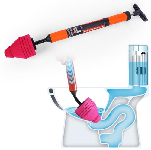 2026 New Toilet Unblocker, Sink Plunger, Toilet Plungers for Unblocking Bathtub, Shower, Floor, Drain and Pipe Clog (1pcs)