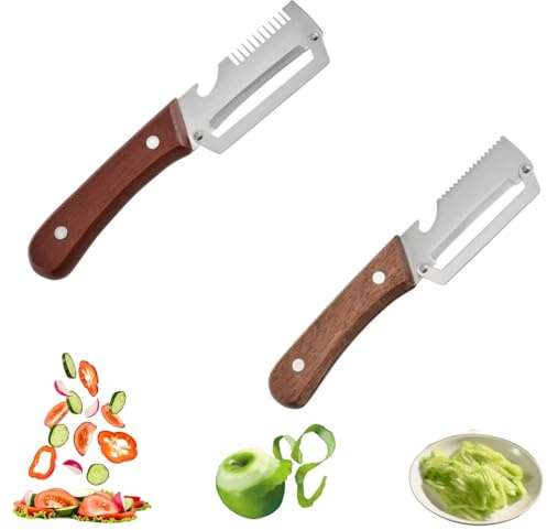 Multifunktionaler Gemüseschäler für Küche, 3 in 1 Sparschäler Edelstahl