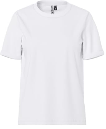 PIECES Ria Short Folded Sleeve Essential T-Shirt