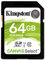 Kingston SDS/64GB SDS 64 GB Canvas Select Class10 UHS-I Flash Memory Card, Black