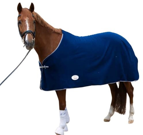 AMKA Fleecedecke Abschwitzdecke ASKIM dunkelblau ohne Kreuzgurten