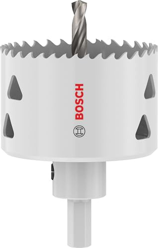 Bosch 1x Lochsäge mit Adapter für mehrere Materialien (für Stahl, Trockenbauwand, Ø 64 mm, Professional Zubehör Bohrmaschine)