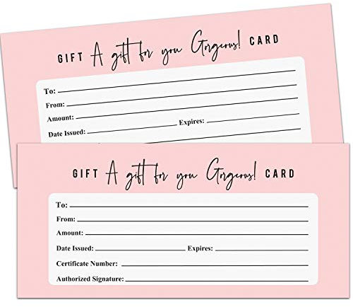 25 leere Geschenkgutscheine für Kleinunternehmen, Kunden oder als Luxus-Urlaubsgutscheine, Massage, Haar- und Nagelstudio, Spa, Restaurants, Valentinstag, Sie & Ihn.