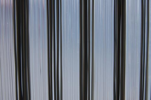 La Tenda Türvorhang XL Trento 1 Fliegenvorhang, transparent grau, 140x230cm | Streifenvorhang, Raumteiler