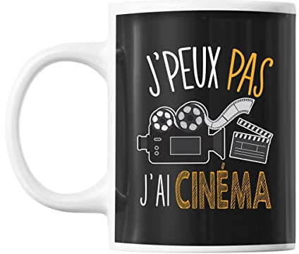 Mug Cinema j'peux pas Noir