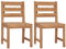 vidaXL 2X Teak Massiv Gartenstuhl Gartenmöbel Stuhl Stühle Holzstuhl Holzstühle Essstuhl Gartenstühle Terrassenstuhl Balkonstuhl Outdoor
