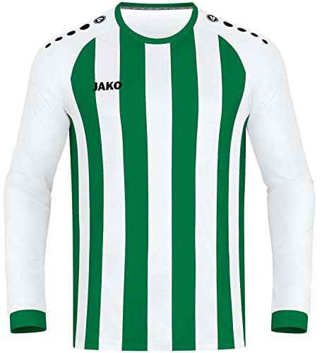 JAKO Kinder Trikot Inter (Langarm), Weiß/Sportgrün, 116