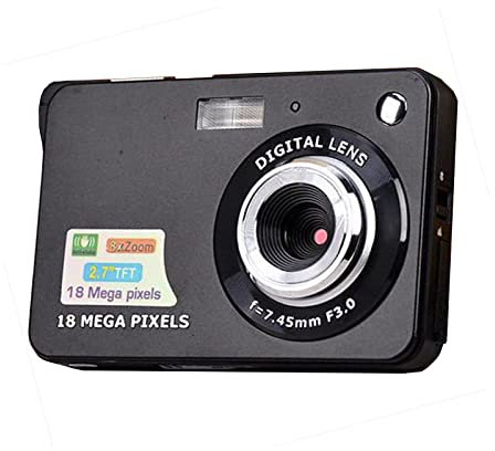 Fotocamera bambini - Giocattoli ragazzi ragazz- Videocamera Videocamera con schermo HD 2,7 pollici Fotocamera selfiricaricabilUSB bambini Compleanno NatalRegali Capodanno Giocattoli bambini (Nero)