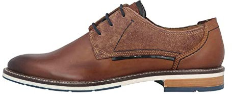 FRETZ men Andrew Halbschuhe in Übergrößen Braun 6980.4580-82 große Herrenschuhe, Größe:47