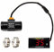 Termometro Digitale per Moto, Temperaturimetro universale dell'acqua per motociclette con sensori, termometro impermeabile per motociclette con allarme ad alta temperatura (22mm, Rosso)