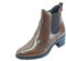 Valleverde 47615 Vitello Marrone Tronchetti Eleganti per Donna in Pelle con Lampo ed Elastico (Taglia 39)