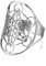 UNIFT Metatron's Cube Ring für Männer Frauen Edelstahl Mysteriöse Heilige Geometrie Erzengel Magie Hexagramm Ring Yoga Spirituelle Symbole Talisman-Schmuck (silber)