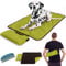 100x70cm wasserdichte Hundematte Outdoor,Faltbare Haustier Decke mit Tasche Tierhaarentferner,Plüsch Hundedecke Matte,Camping Wärmende Decke, Große Reisedecke für Haustier Hunde Welpen Katzen (Wolle)