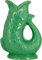 The Bubble Jug Carafe Glouglou en Forme de Poisson, Vase Pichet Vert Océan Foncé, Très Grand Pichet 1,5 Litre, Pièce Décoration Maison en Céramique pour les Cocktails, l'Eau et le Gin