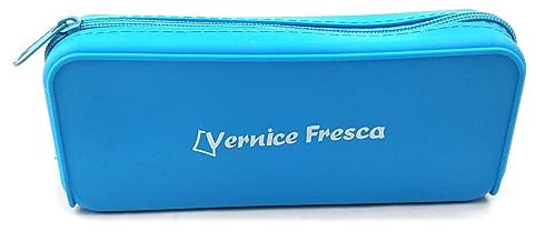I COUNT CALCOLATRICI Astuccio portapenne in morbido silicone Vernice Fresca (astuccio rettancolare 20x8x4,5cm, azzurro)