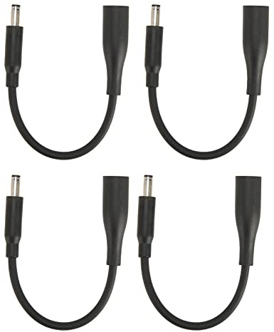 Annadue 4 Stück DC 7,4 X 5,0 Mm auf 4,5 X 3,0 Mm Adapterkabel, Plug-and-Play-DC-Stromwandlerkabel für Laptop-Netzteil