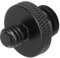 sourcing map Mic Stand Adapter 1/4 Male to M10 Male Double Sides Camera Screw Aluminum Alloy for Microphone Tripod Stand Mount, Black